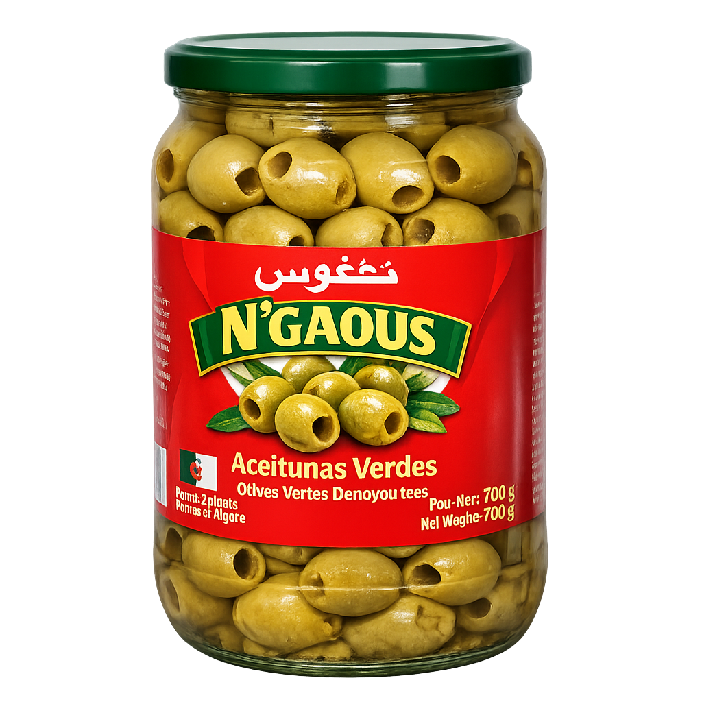 Aceitunas verdes N'gaous