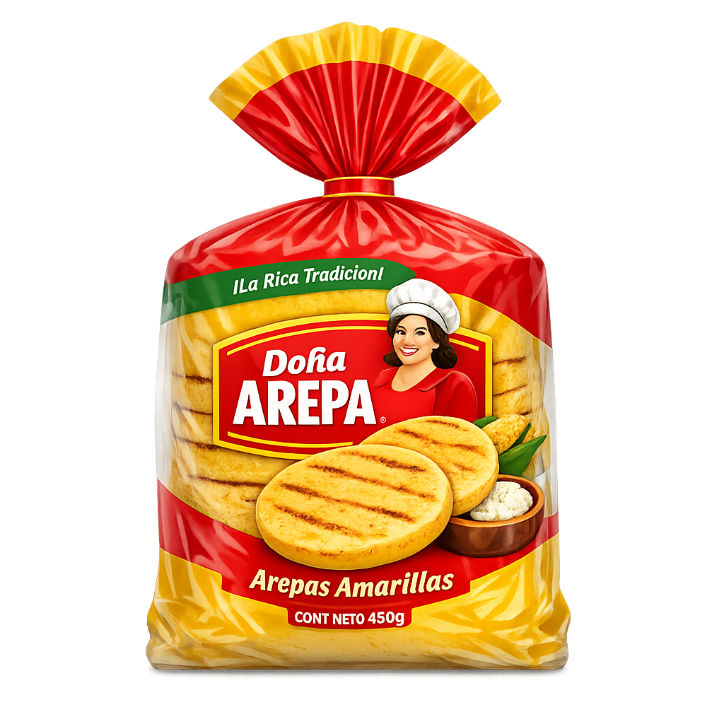 Arepas amarillas Doña Arepa