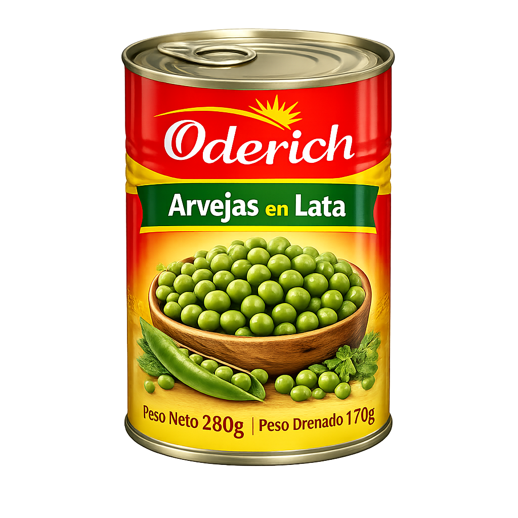 Arvejas en lata Oderich