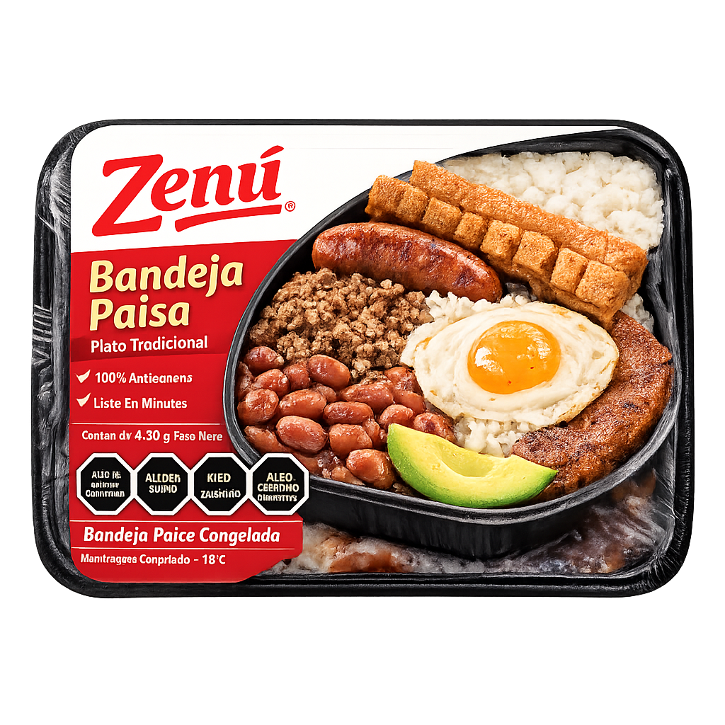 Bandeja paisa congelada Zenú