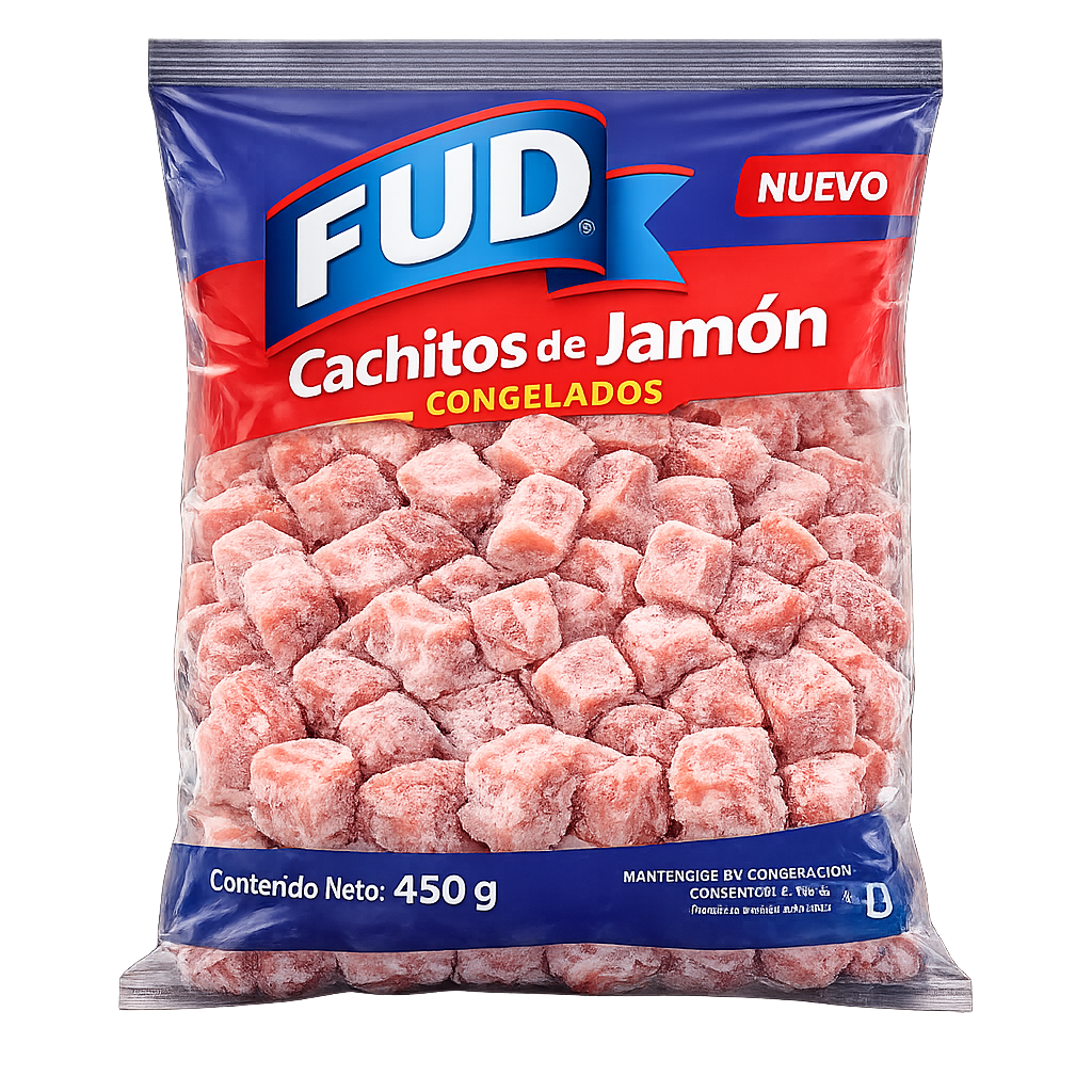 Cachitos de jamón congelados