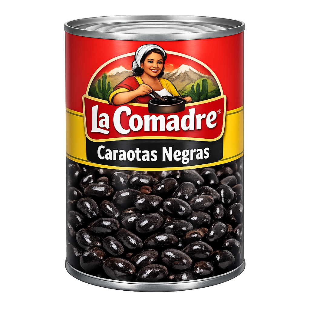 Caraotas negras en lata La Comadre
