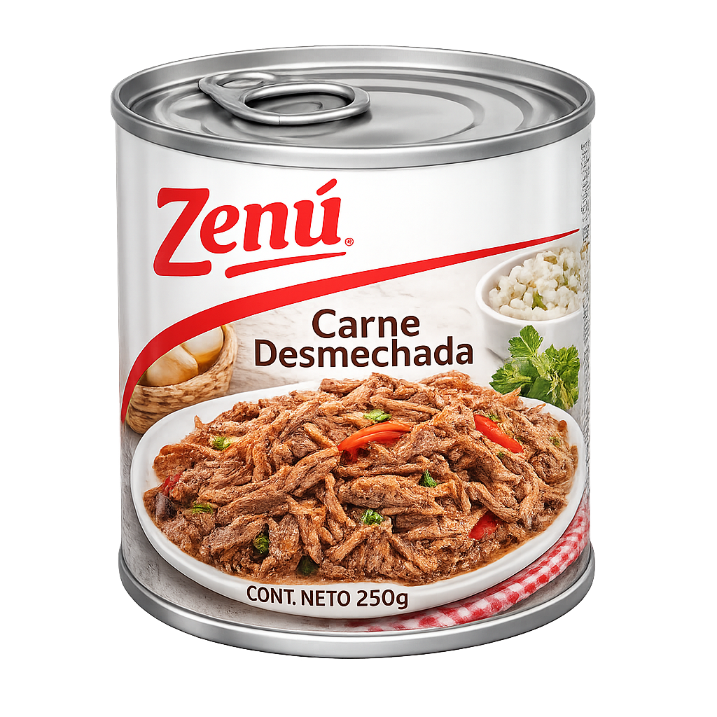 Carne desmechada Zenú