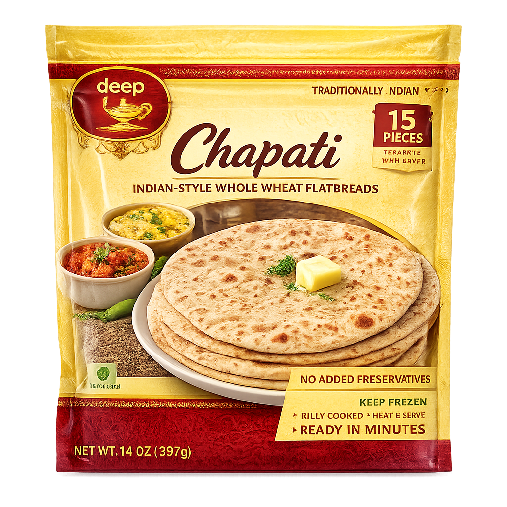 Chapati congelada Deep Foods