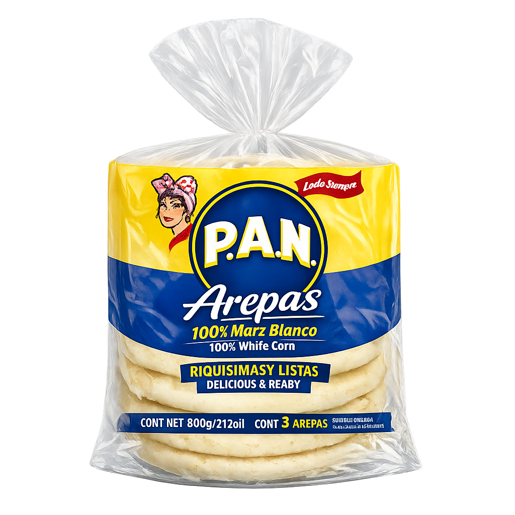 Arepas P.A.N congeladas
