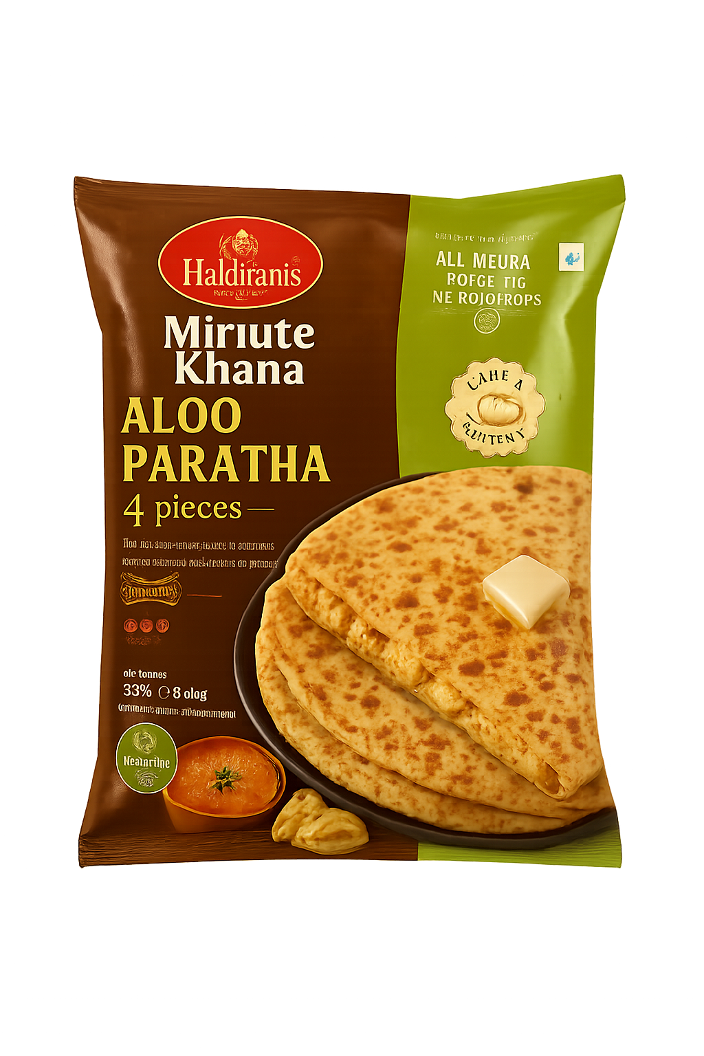 Paratha congelada Haldiram's