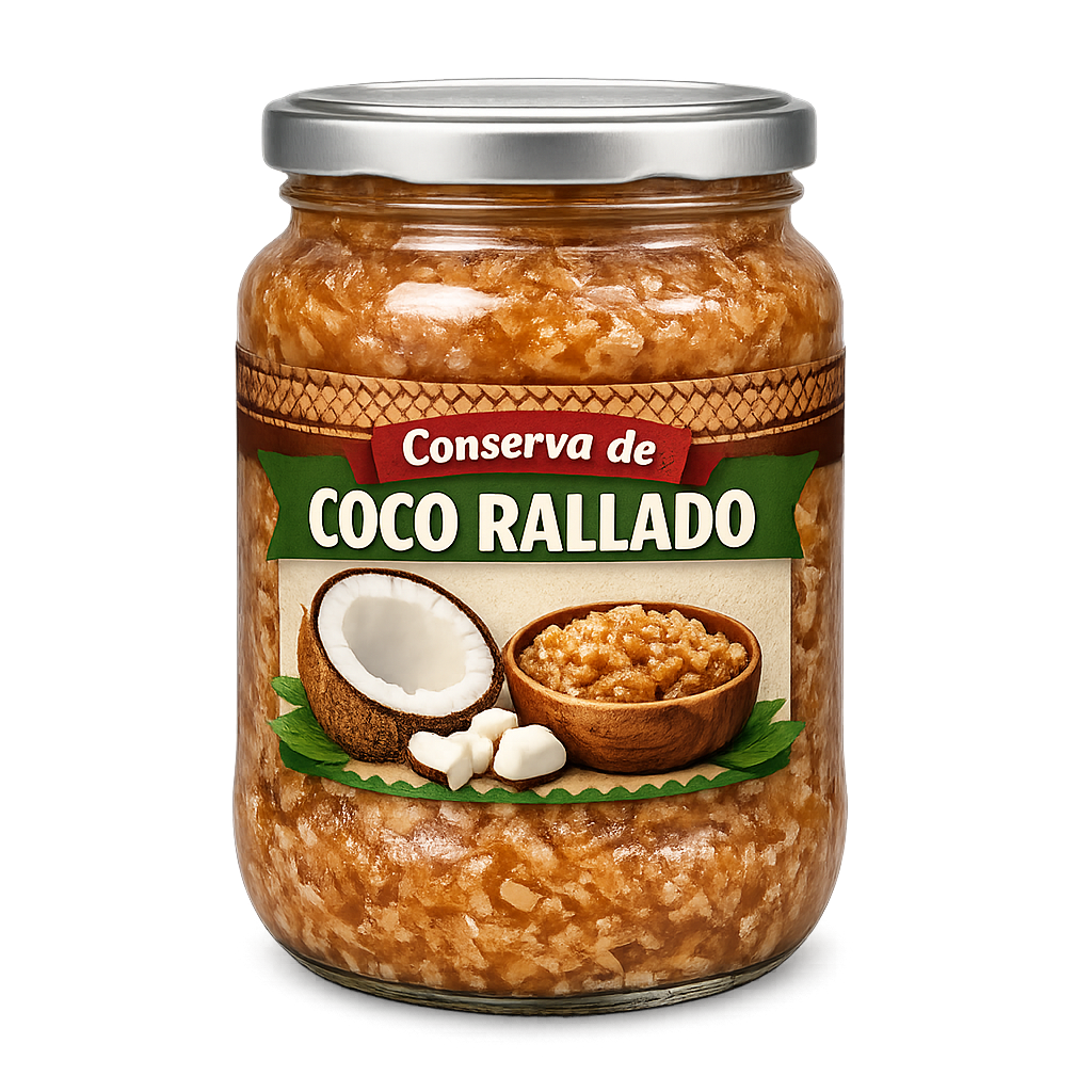 Conserva de coco rallado