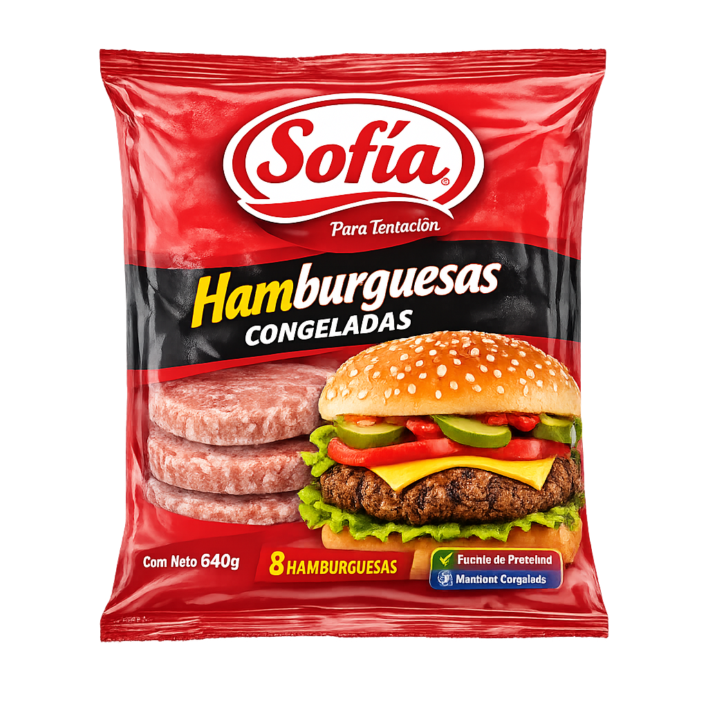 Hamburguesas congeladas Sofía