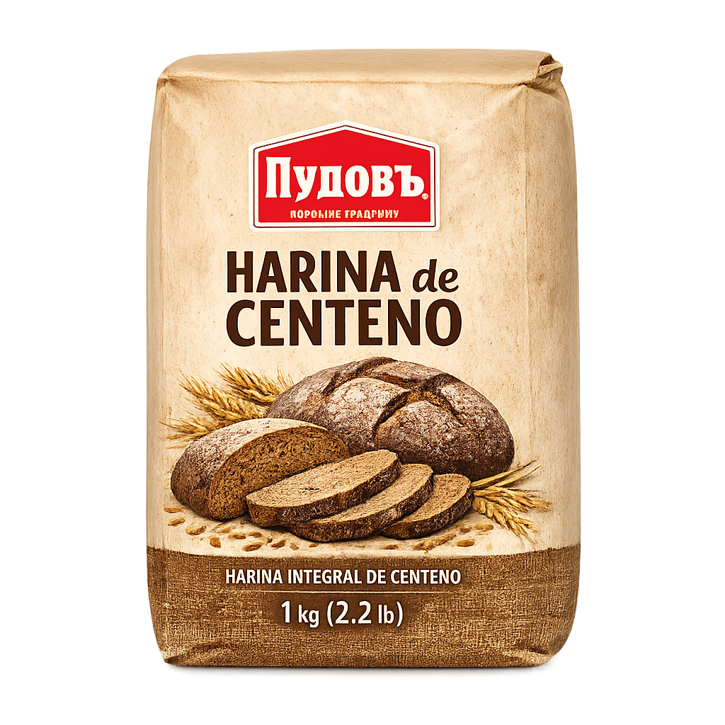 Harina de centeno Pudov