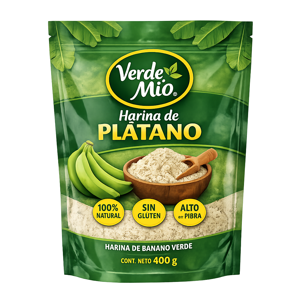 Harina de plátano Verde Mío