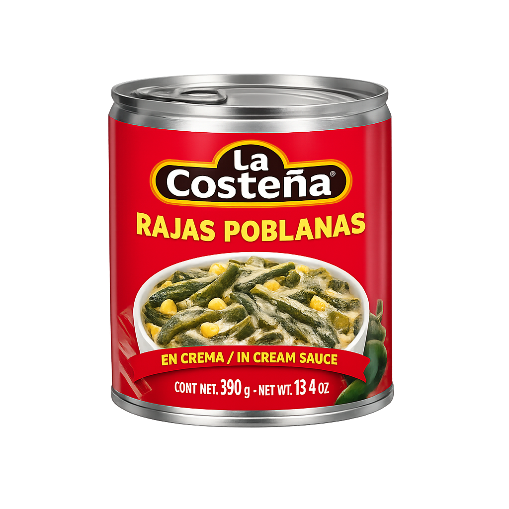 Rajas poblanas La Costeña