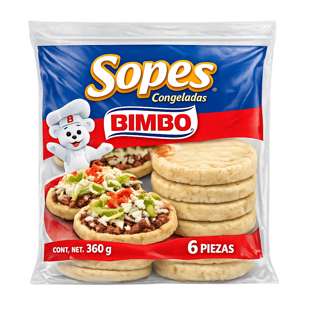 Sopes congelados Bimbo