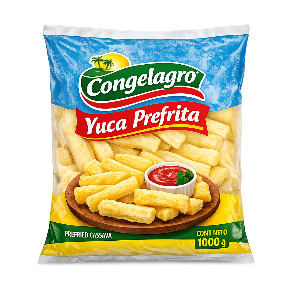Yuca prefrita Congelagro